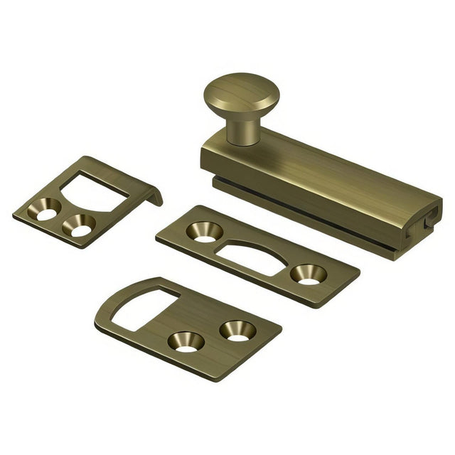 Deltana 2SBCS5 2SBCS 2" Surface Bolt with Concealed Screw Antique Brass