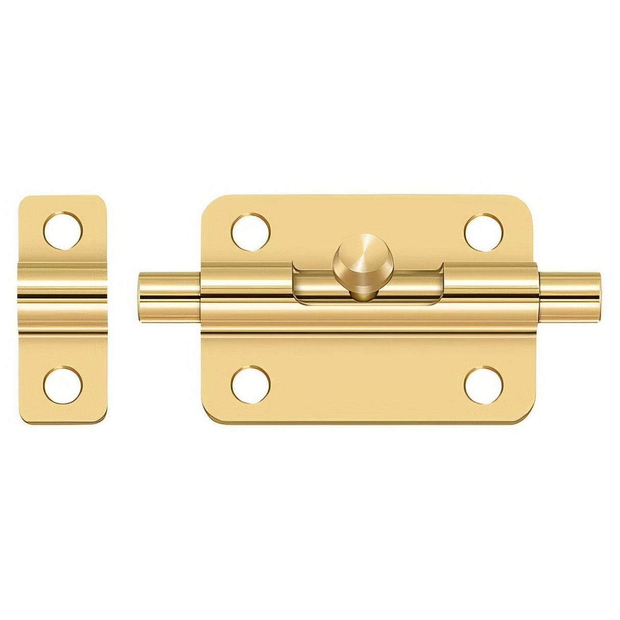 Deltana 3BBCR003 3BB 3" Barrel Bolt Lifetime Polished Brass