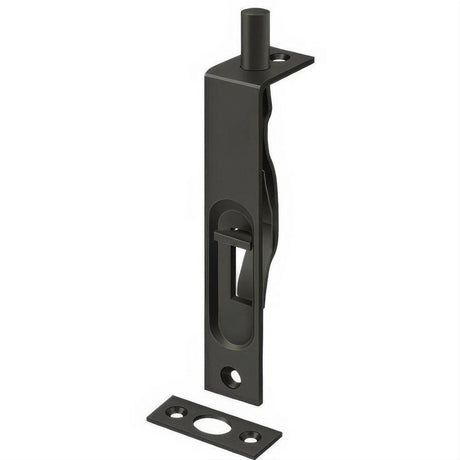 Deltana 4FBS10B 4FBS 4" Square Edge HD Flush Bolt Oil Rubbed Bronze