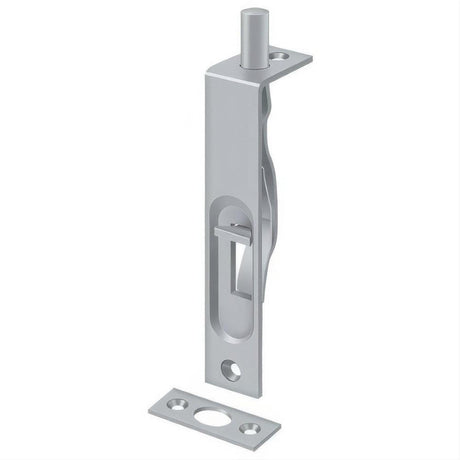 Deltana 4FBS26D 4FBS 4" Square Edge HD Flush Bolt Satin Chrome