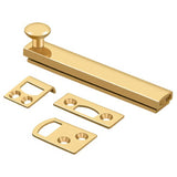 Deltana 4SBCS003 4SBC 4" Surface Bolt with Concealed Screws Lifetime Polished Brass