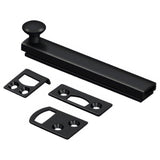 Deltana 4SBCS19 4SBCS 4" Surface Bolt with Concealed Screws Black