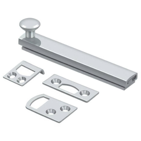 Deltana 4SBCS26 4SBCS 4" Surface Bolt with Concealed Screws Polished Chrome