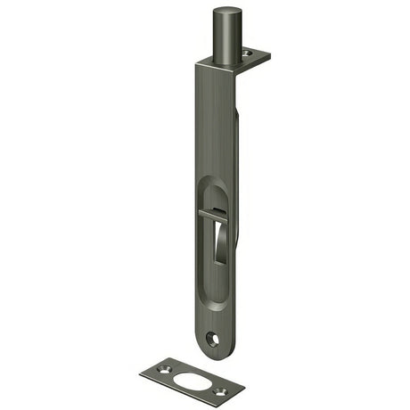 Deltana 6FBR15A antique nickel flush bolt