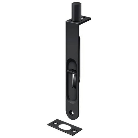 Deltana 6FBR19 paint black flush bolt