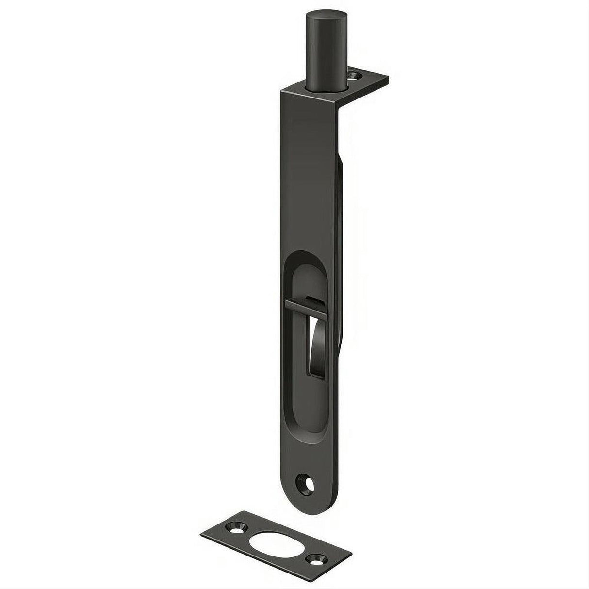 Deltana 6FBR10B 6FBR 6" Round Edge HD Flush Bolt Oil Rubbed Bronze
