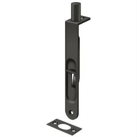 Deltana 6FBR10B 6FBR 6" Round Edge HD Flush Bolt Oil Rubbed Bronze
