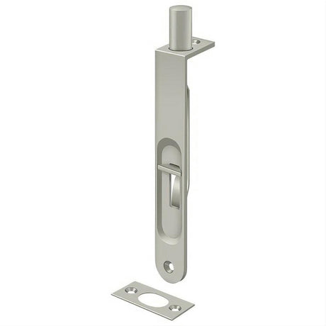 Deltana 6FBR15 6FBR 6" Round Edge HD Flush Bolt Satin Nickel