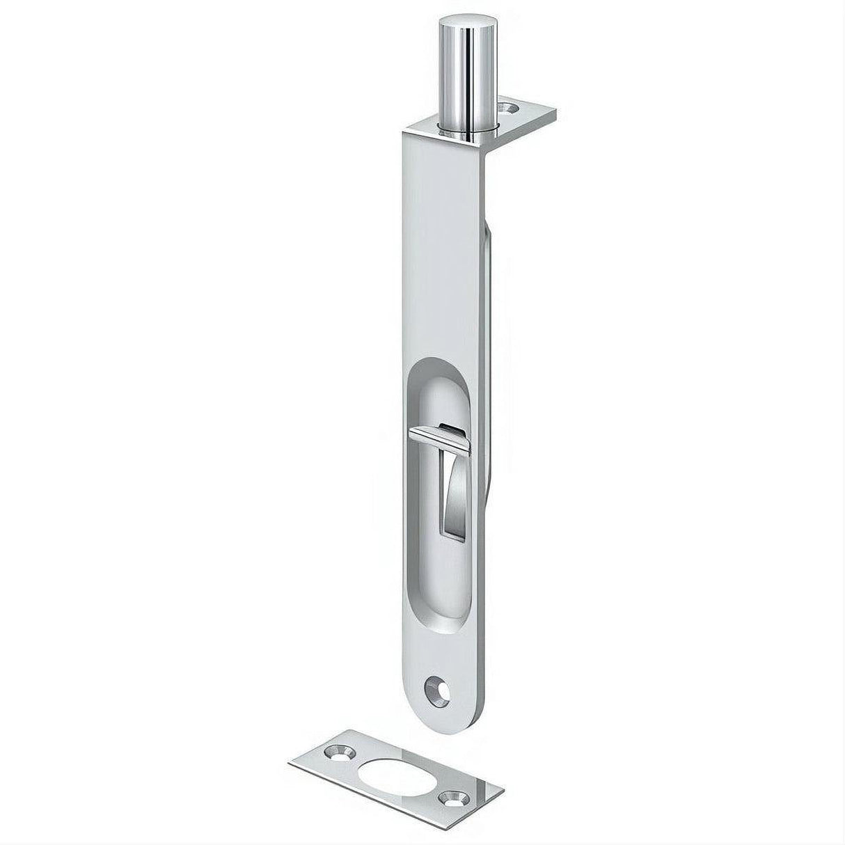 Deltana 6FBR26 6FBR 6" Round Edge HD Flush Bolt Chrome