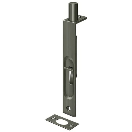 Deltana 6FBS15A antique nickel flush bolt