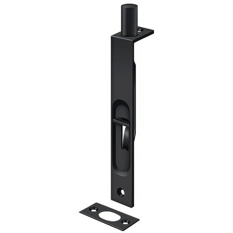 Deltana 6FBS19 6FBS 6" HD Security Bolt Flush Bolt Black