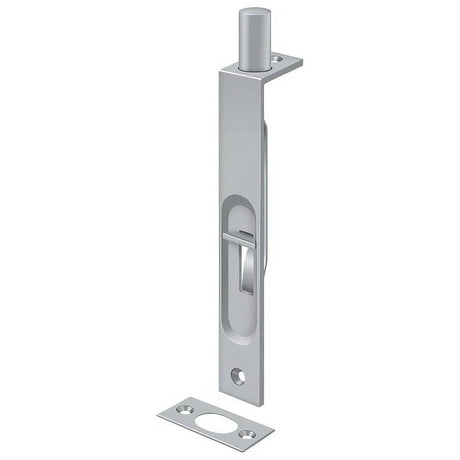 Deltana 6FBS26D 6FBS 6" HD Security Bolt Flush Bolt Satin Chrome