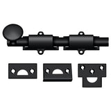 Deltana 6SB19 6SB 6" Security Surface Bolt Black