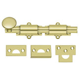 Deltana 6SB3 6SB 6" Security Surface Bolt Polished Brass