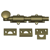Deltana 6SB5 6SB 6" Security Surface Bolt Antique Brass