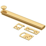 Deltana 6SBCS003 6SBCS 6" Surface Bolt with Concealed Screws Lifetime Polished Brass