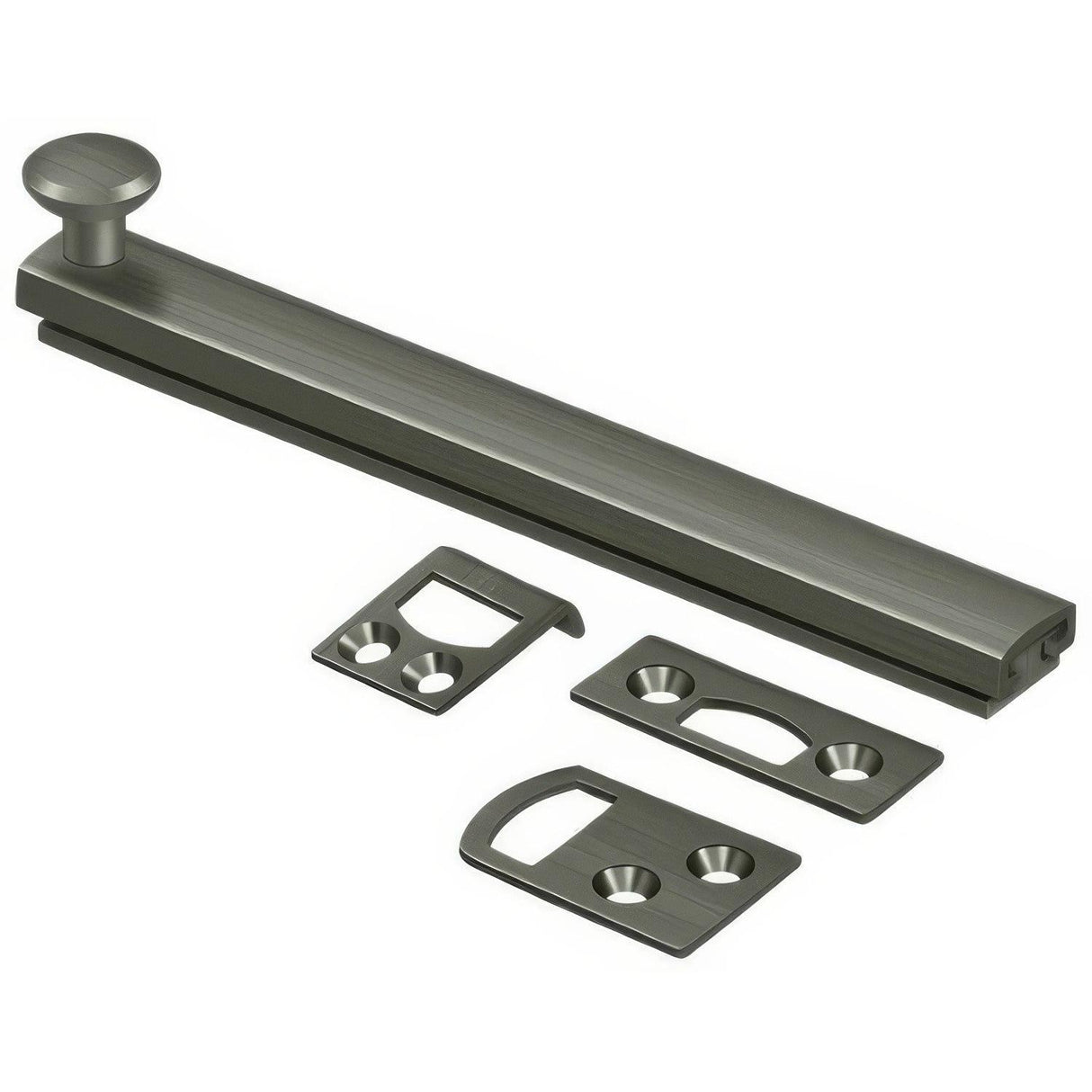 Deltana 6SBCS15A 6SBCS 6" Surface Bolt with Concealed Screws Antique Nickel