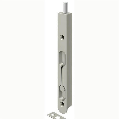 Deltana 7FBZ15 satin nickel flush bolt