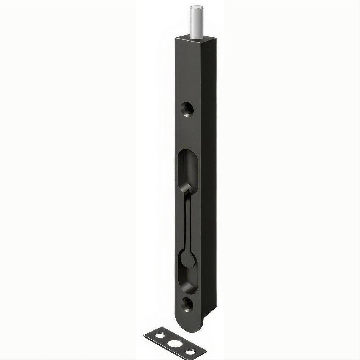 Deltana 7FBZ10B 7FBZ 7" Zinc Roind Edge Flush Bolt Oil Rubbed Bronze