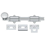 Deltana 8SB26 8SB 8" Solid Brass Surface Bolt Polished Chrome