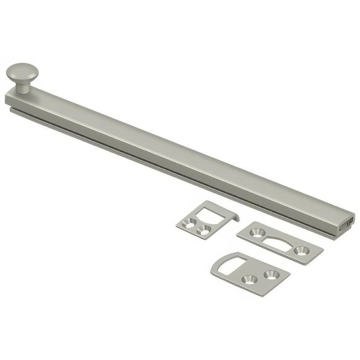 Deltana 8SBCS15 8SBCS 8" Surface Bolt with Concealed Screws Satin Nickel