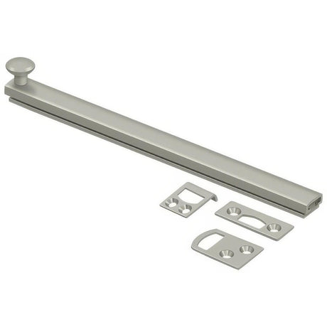Deltana 8SBCS15 8SBCS 8" Surface Bolt with Concealed Screws Satin Nickel