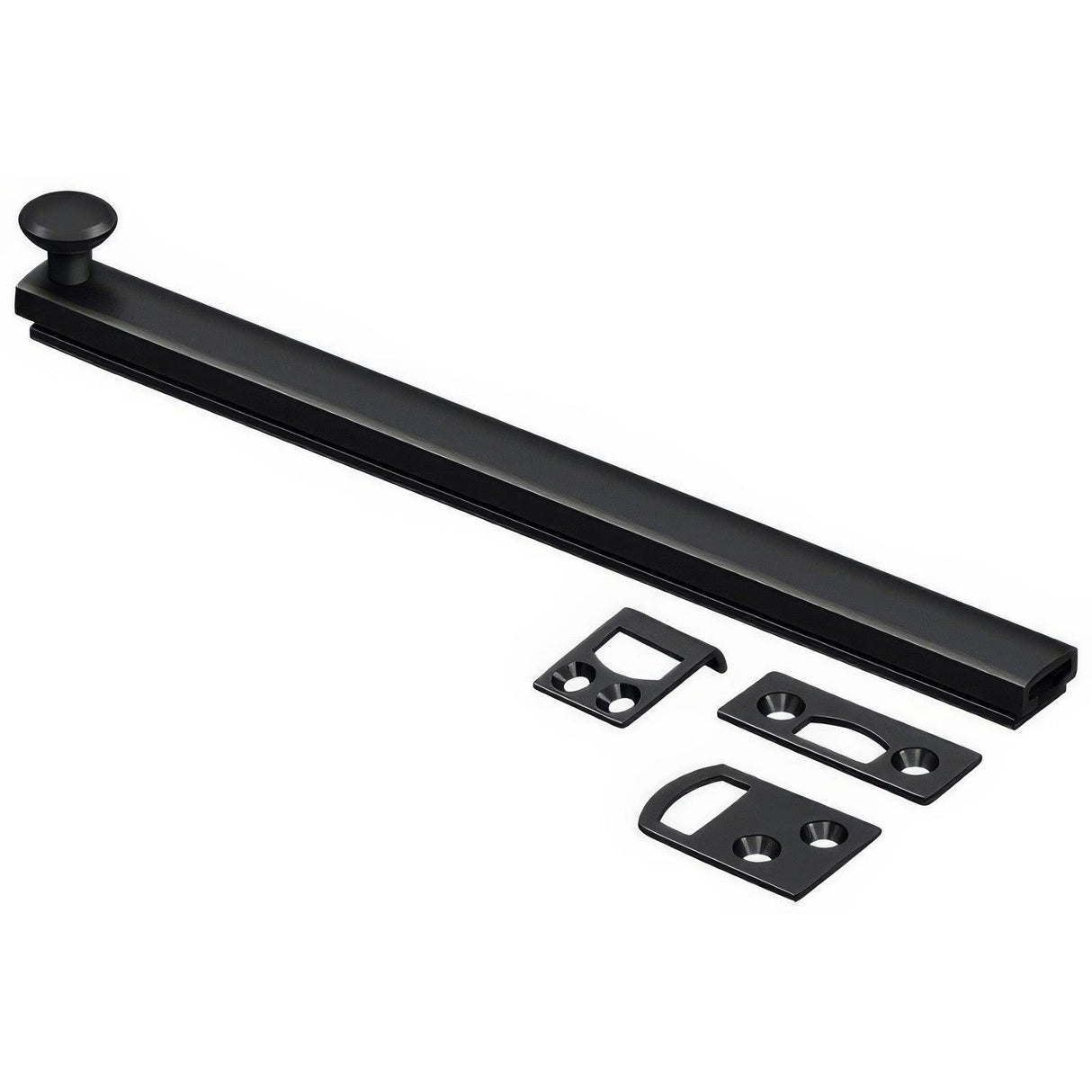 Deltana 8SBCS19 8SBCS 8" Surface Bolt with Concealed Screws Black