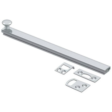 Deltana 8SBCS26 8SBCS 8" Surface Bolt with Concealed Screws Polished Chrome