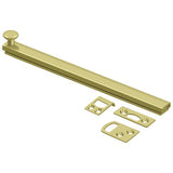 Deltana 8SBCS3 8SBCS 8" Surface Bolt with Concealed Screws Polished Brass