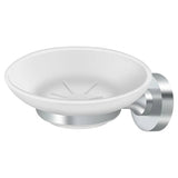 Deltana BBN2012-26 Nobe Wall Mounted Glass Soap Dish Chrome
