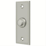 Deltana BBS333U15 BBS333 Rectangular Bell Button Satin Nickel