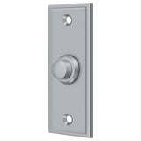 Deltana BBS333U26D BBS333 Rectangular Bell Button Brushed Chrome
