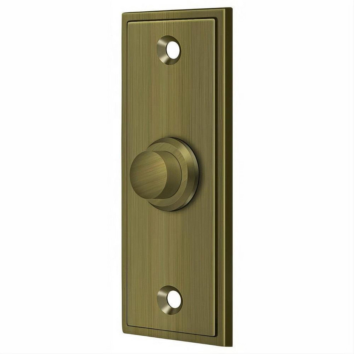 Deltana BBS333U5 BBS333 Rectangular Bell Button Antique Brass