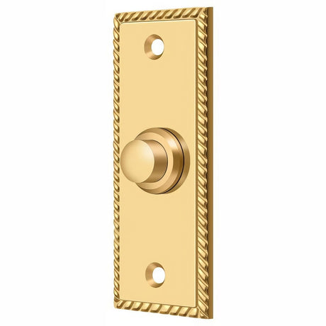 Deltana BBSR333CR003 lifetime polished brass door bell
