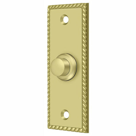 Deltana BBSR333U3 polished brass door bell