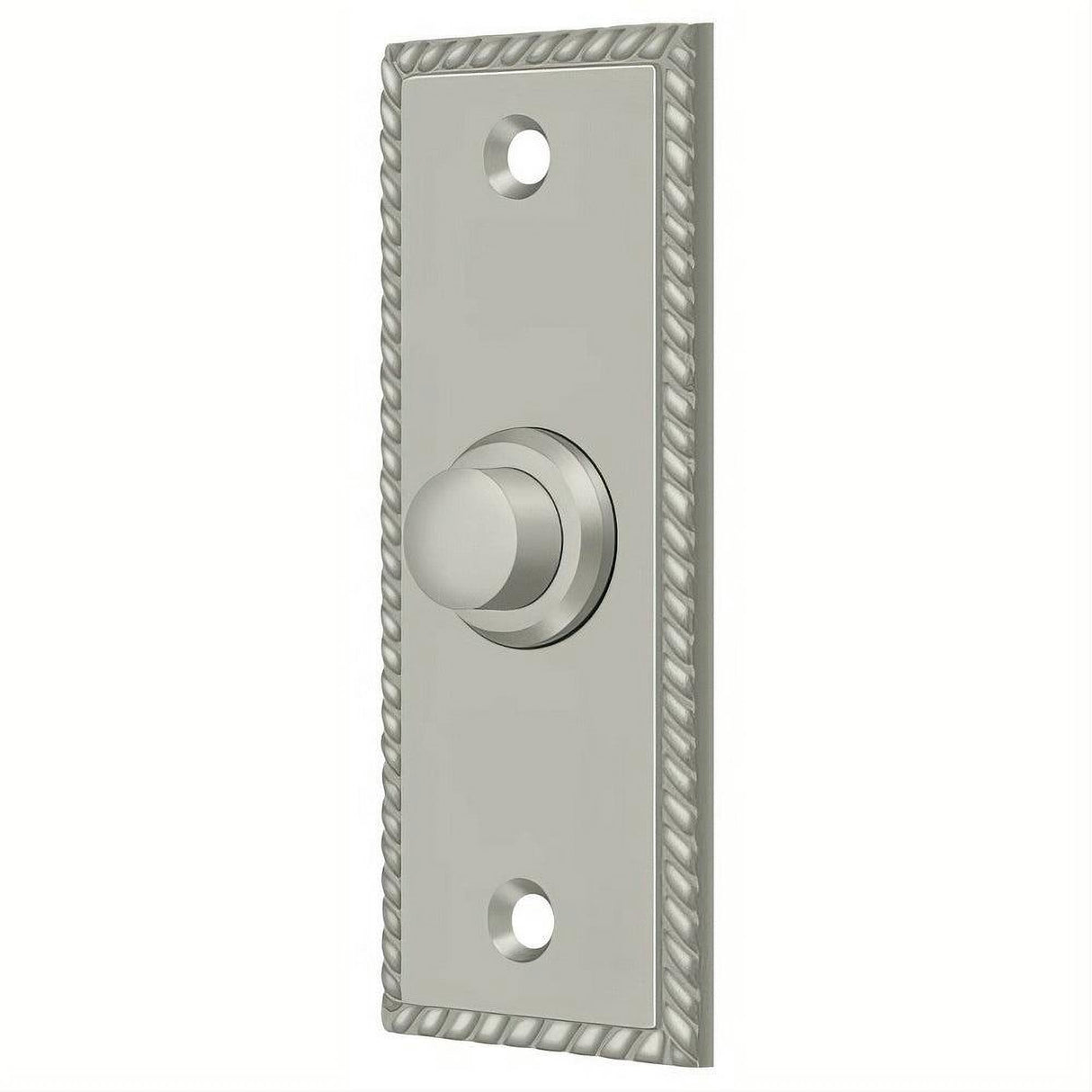 Deltana BBSR333U15 BBSR333 Rectangular Rope Bell Button Satin Nickel
