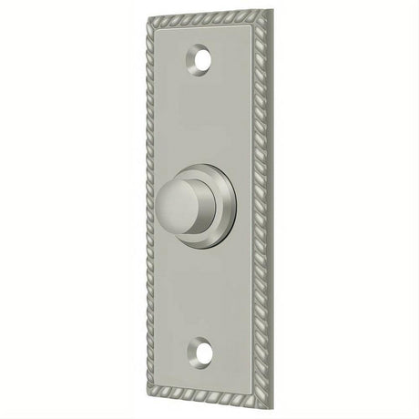 Deltana BBSR333U15 BBSR333 Rectangular Rope Bell Button Satin Nickel