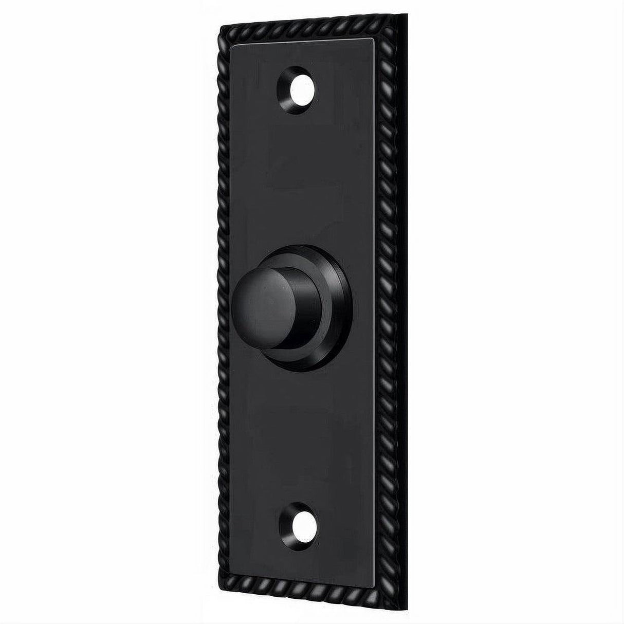 Deltana BBSR333U19 BBSR333 Rectangular Rope Bell Button Paint Black