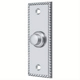 Deltana BBSR333U26 BBSR333 Rectangular Rope Bell Button Chrome