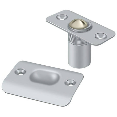 Deltana BC218RU26D BC218RU 2 1/8" x 1" Ball Catch with Round Corners Brushed Chrome