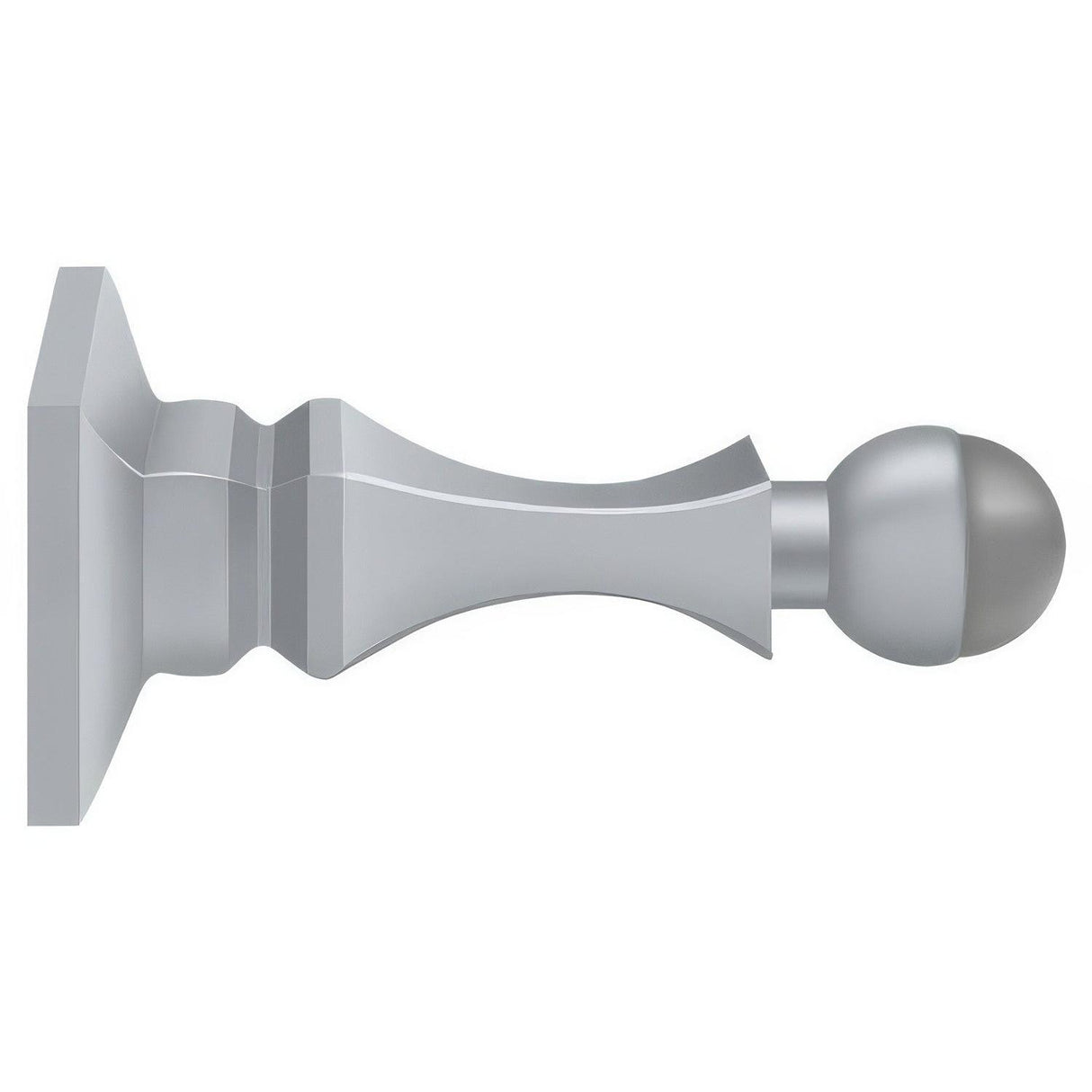 Deltana BDH35U26D BDH35 3-1/2" Baseboard Door Stop Brushed Chrome