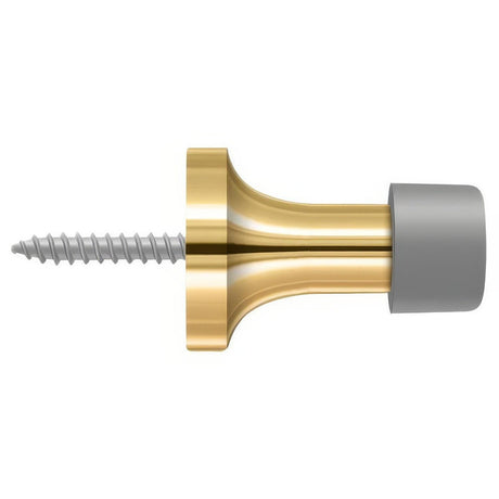 Deltana BDS125CR003 BDS125 1-1/2" Baseboard Door Stop Lifetime Polished Brass