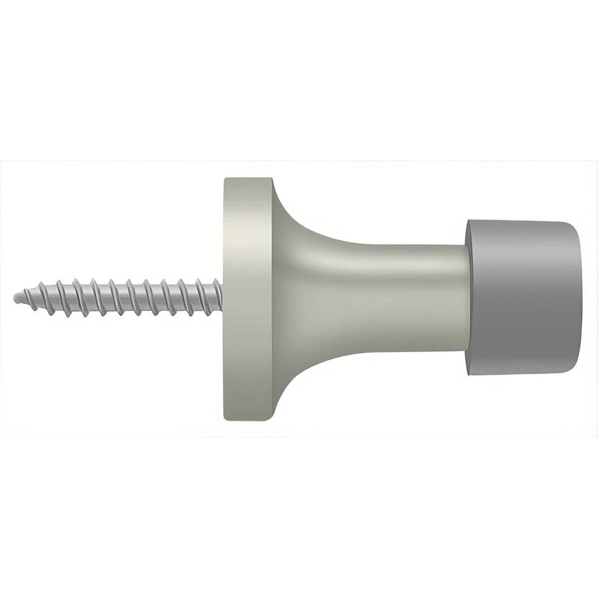 Deltana BDS125U15 BDS125 1-1/2" Baseboard Door Stop Satin Nickel