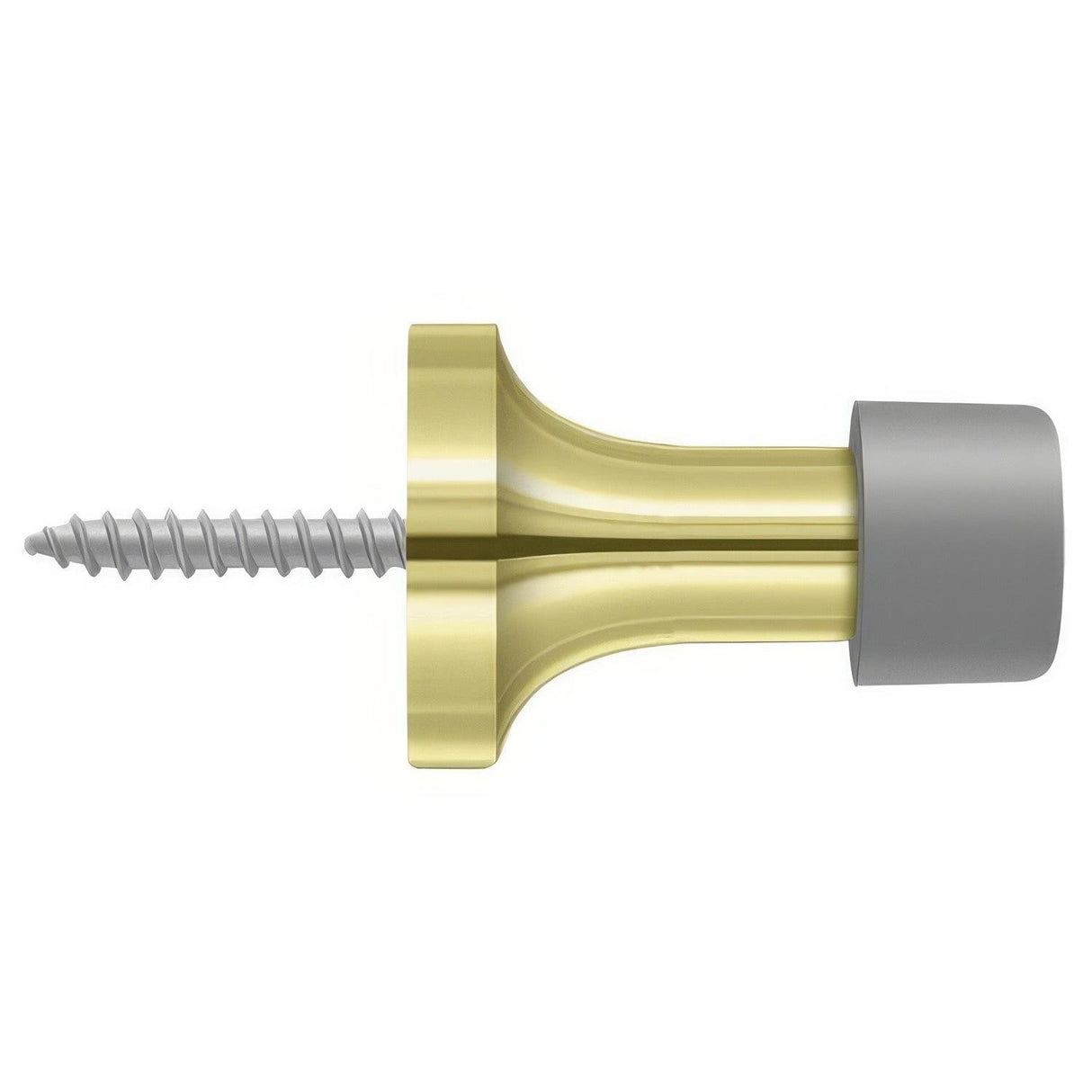 Deltana BDS125U3 BDS125 1-1/2" Baseboard Door Stop Polished Brass