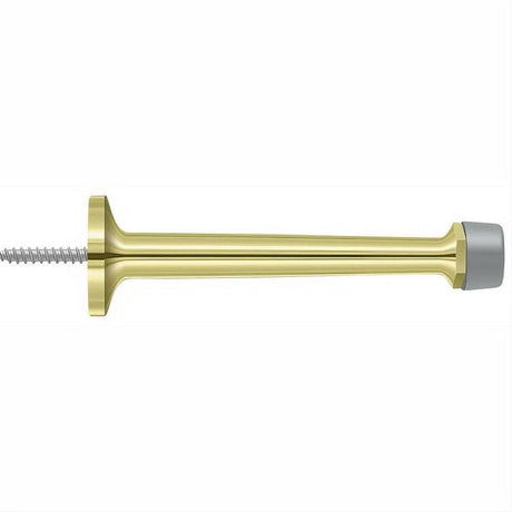 Deltana BDS425U3 polished brass baseboard door stop