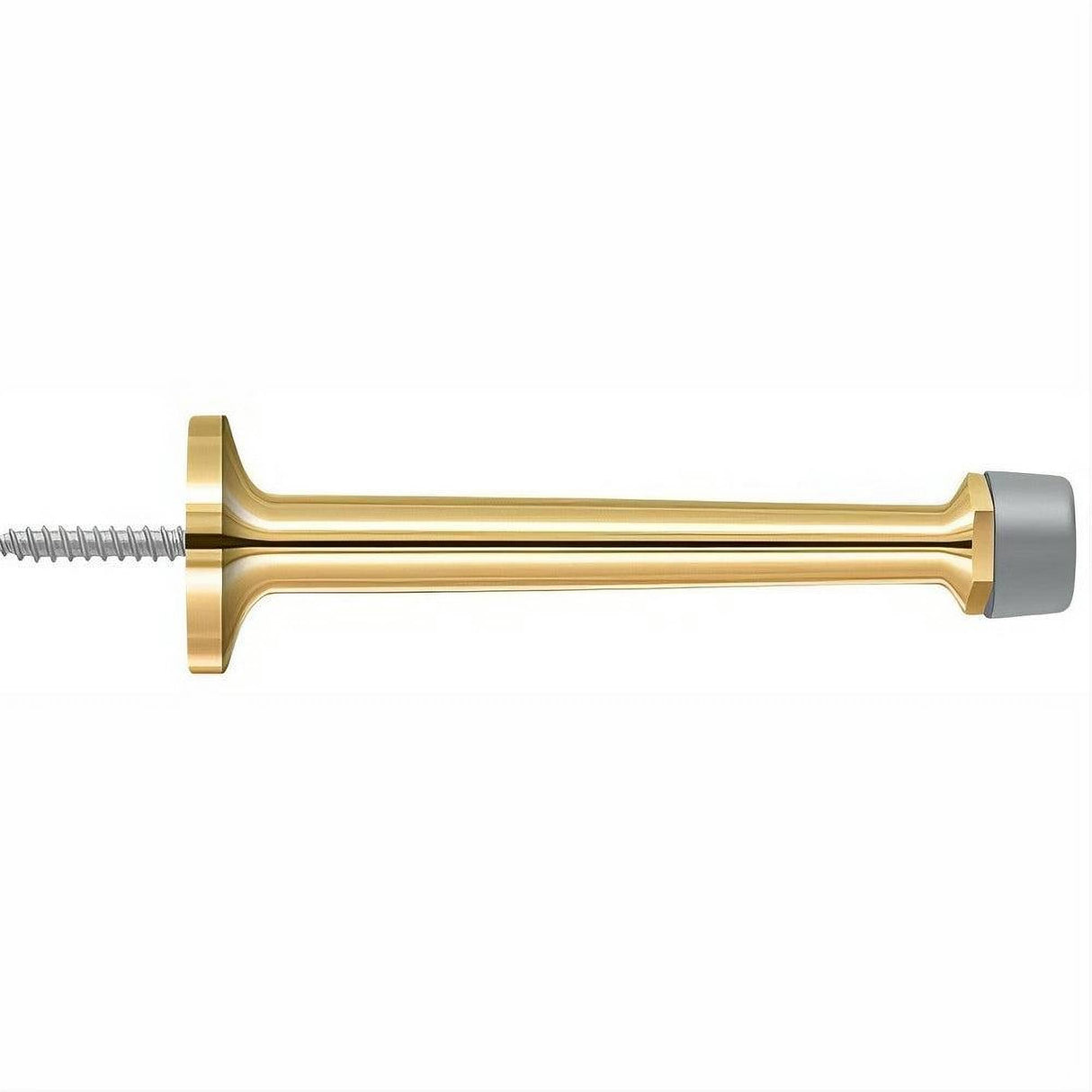 Deltana BDS425CR003 BDS425 4" Baseboard Door Stop Lifetime Polished Brass