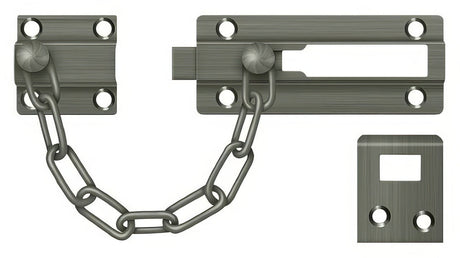 Deltana CDG35U15A antique nickel door bolt