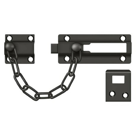 Deltana CDG35U10B CDG35 7" Door Security Chain Door Bolt Oil Rubbed Bronze