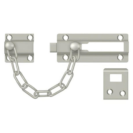 Deltana CDG35U15 CDG35 7" Door Security Chain Door Bolt Satin Nickel