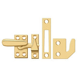 Deltana CF066CR003 CF066 Small 4 Piece Window Casement Fastener Lifetime Polished Brass